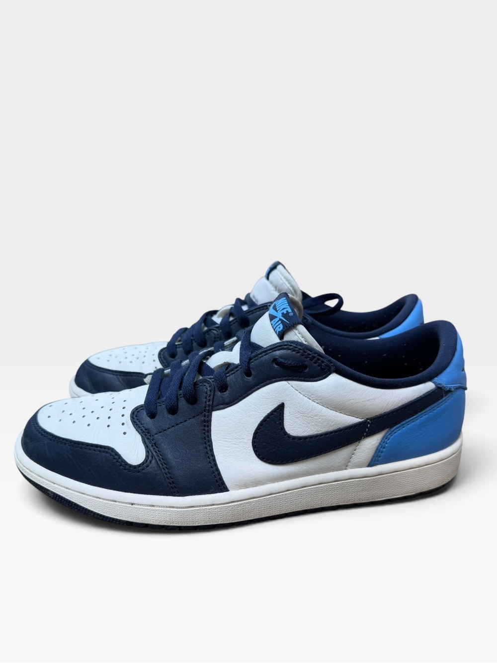 Air Jordan 1 Retro Low OG Men's Size 12 Obsidian/University Blue-Sail CZ0790 400